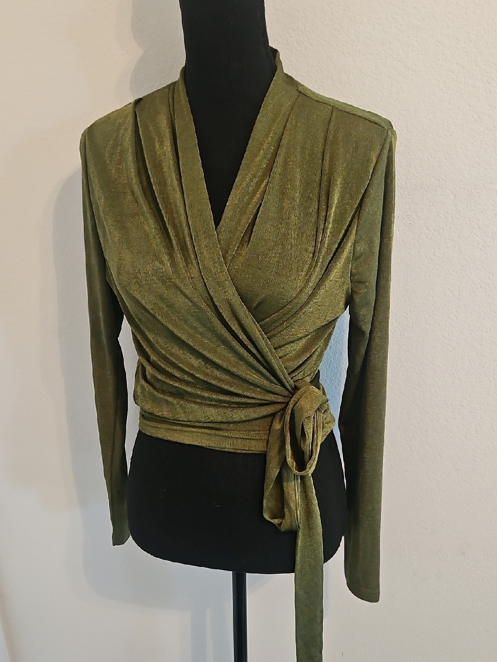 Green Wrap Top